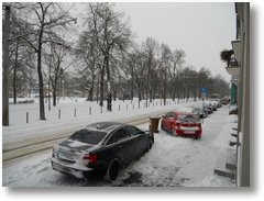 richtiger schnee in der lindenstrasse frankfurt oder